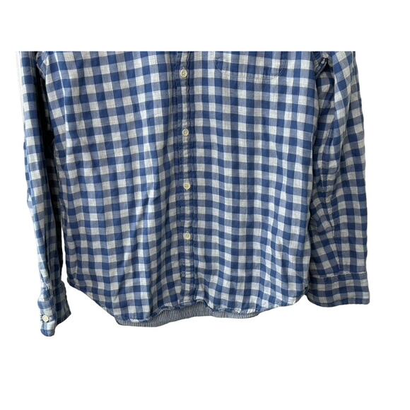 Vineyard Vines Crosby Shirt Cotton Blue & White Check Print Button Down Shirt M - Picture 7 of 8